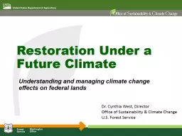 Restoration Under a Future Climate