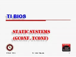 TI BIOS Static Systems