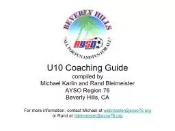 U10 Coaching Guide compiled by