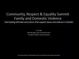 Community, Respect & Equality Summit