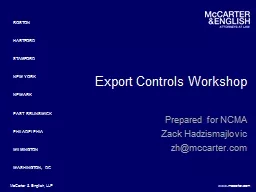 Export  Controls Workshop