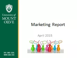 Marketing Report April 2015