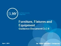 Furniture, Fixtures and Equipment