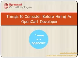Things to consider before hiring an OpenCart developer