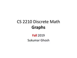 CS 2210 Discrete Math