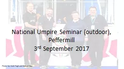 National Umpire Seminar (outdoor),