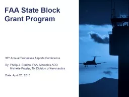 FAA State Block Grant Program