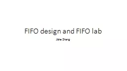 FIFO design and FIFO lab