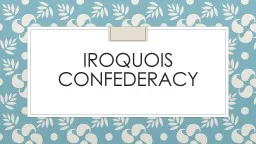 Iroquois confederacy