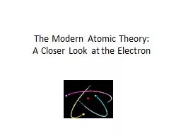 The Modern Atomic Theory: