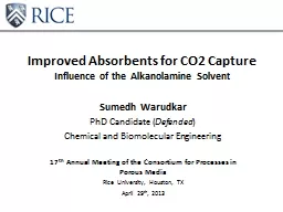 Improved Absorbents for CO2 Capture