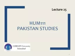 HUM111  Pakistan Studies