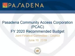 Pasadena Community Access Corporation (PCAC)