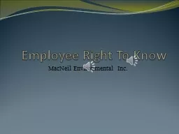 Employee Right To Know