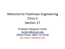 Welcome to Freshman Engineering Clinic II