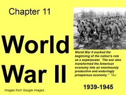 Chapter 11 World War II
