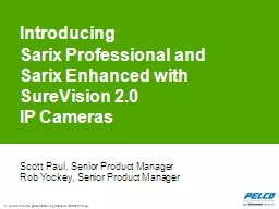 Introducing  Sarix  Professional and