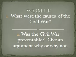 What were the causes of the Civil War?