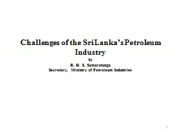 Challenges of the Sri