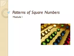 Patterns of Square Numbers