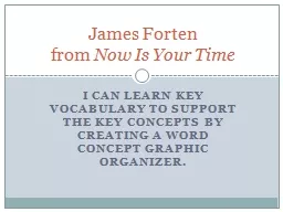 I can  LEARN KEY VOCABULARY TO SUPPORT THE KEY CONCEPTS BY CREATING A