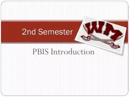 PBIS Introduction 2nd Semester