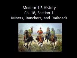 Modern US History Ch. 18, Section 1