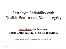 Zettabyte  Reliability with