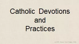 Catholic Devotions and