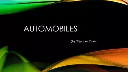 Automobiles By Zihan Yan