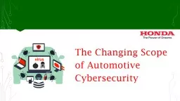 The Changing Scope of Automotive Cybersecurity