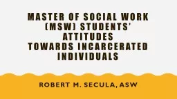 MASTER OF SOCIAL WORK (MSW) STUDENTS’ ATTITUDES