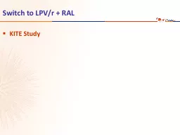 Switch to LPV/r + RAL