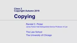 Class 2 Copyright Autumn 2019