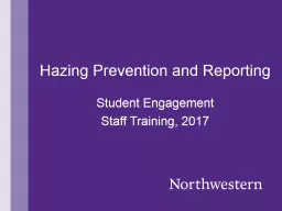 Hazing Prevention and Reporting