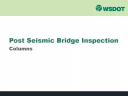 Post Seismic Bridge Inspection