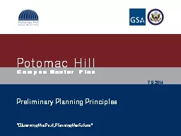 Preliminary Planning Principles