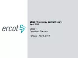 ERCOT Frequency Control Report