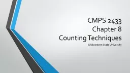 CMPS 2433 Chapter 8