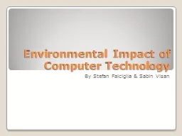 Environmental Impact of Computer Technology