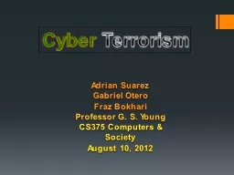 Cyber  Terrorism Adrian Suarez