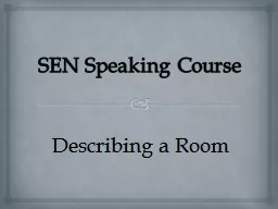 SEN Speaking Course