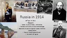 Russia in 1914 19 th
