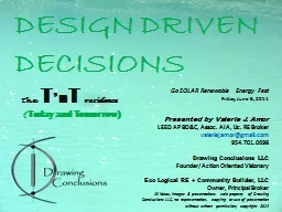 DESIGN DRIVEN  DECISIONS