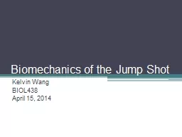 Biomechanics of the Jump Shot