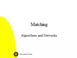 Matching Algorithms and Networks