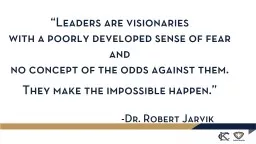 “Leaders are visionaries