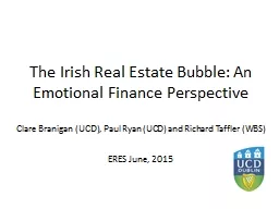 The  Irish Real Estate Bubble: