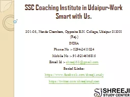 PPT-SSC Coaching Institute in Udaipur-Work Smart With Us.