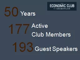 Years Active Club Members